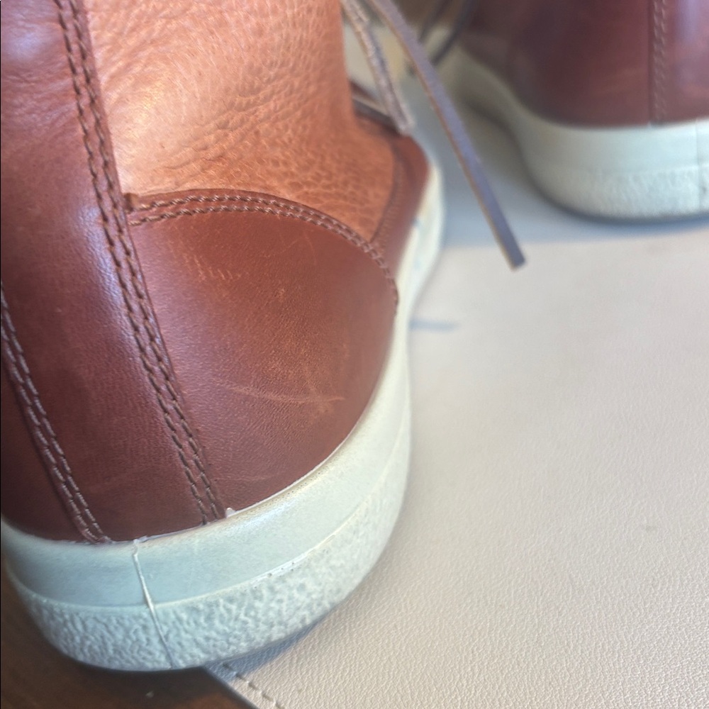 ECCO Men's Tan/Brown Leather Chukka Boots - Picture 12 of 14
